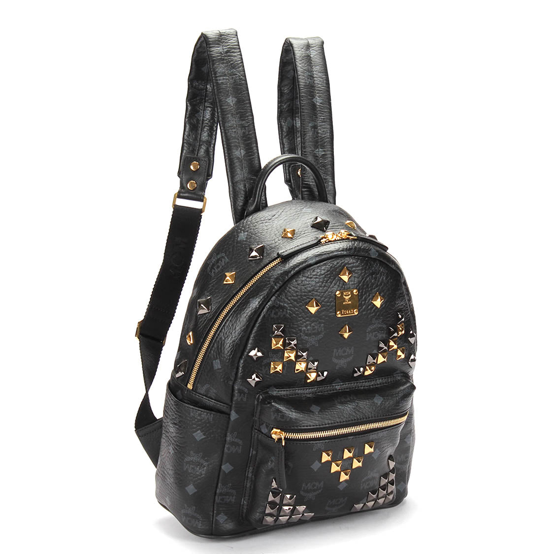 MCM Visetos Studded Leather Stark Backpack Leather Backpack 10461501 in Excellent condition