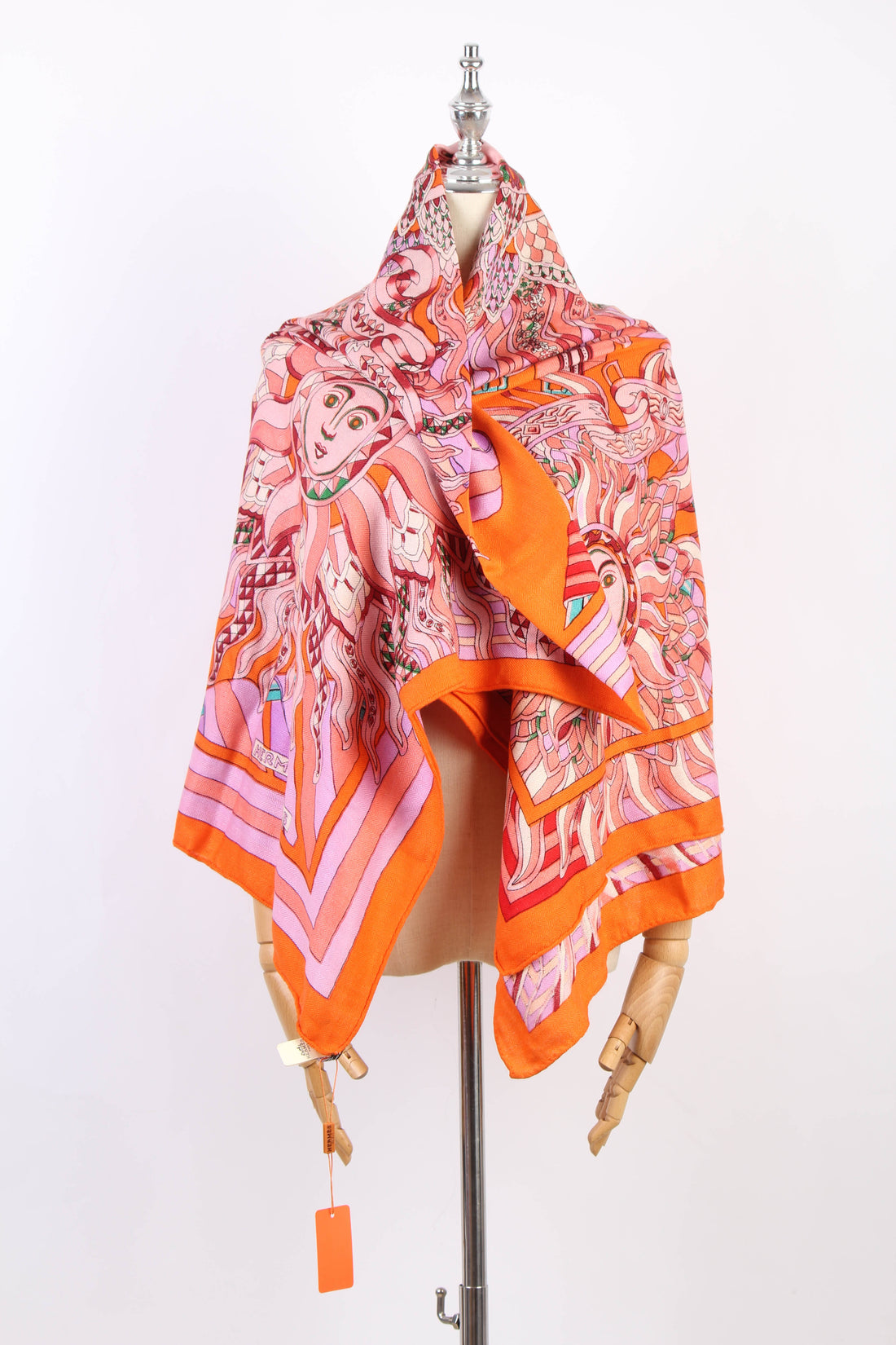 Printed Wool & Silk Scarf