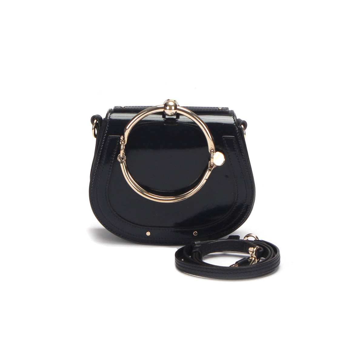 Small Nile Patent Leather Crossbody Bag