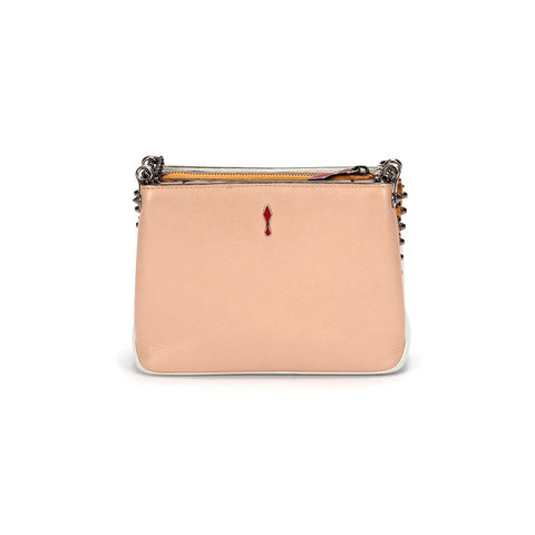 Embellished Leather Chain Crossbody Bag