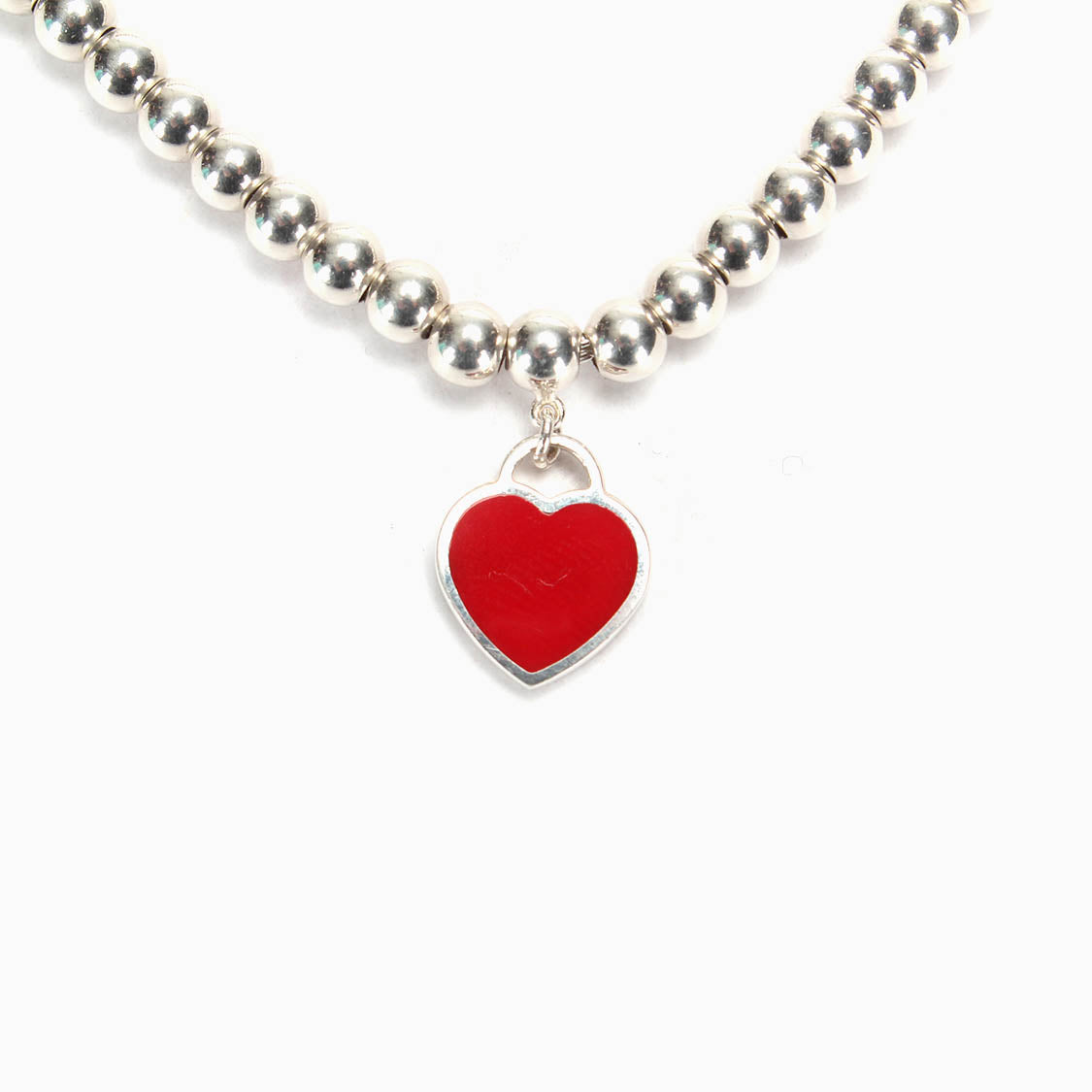 Heart Tag Bead Bracelet