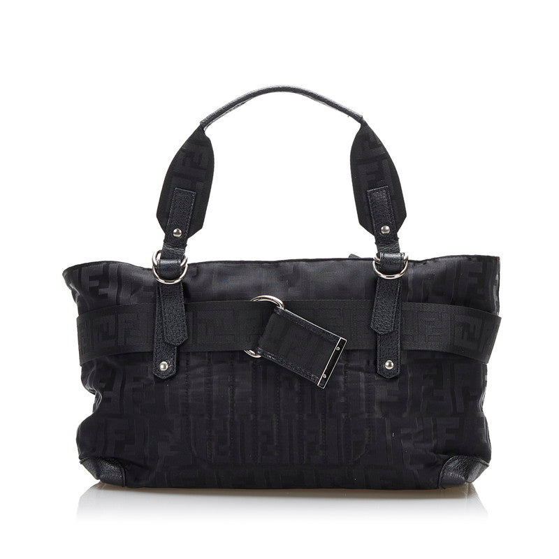 Fendi Handbag Canvasxnull Black