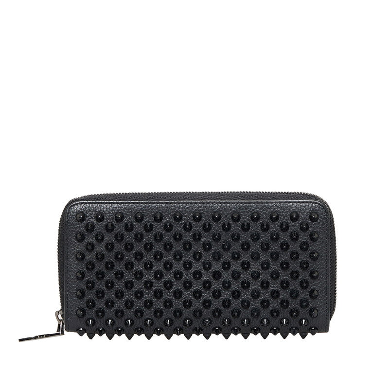 Studded Leather Zip Wallet