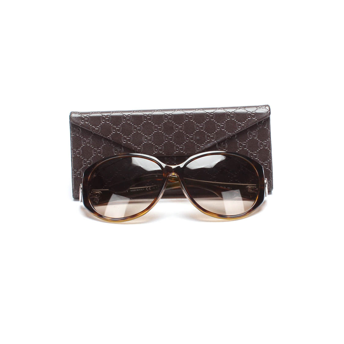 Interlocking G Accent Tortoiseshelle Glasses