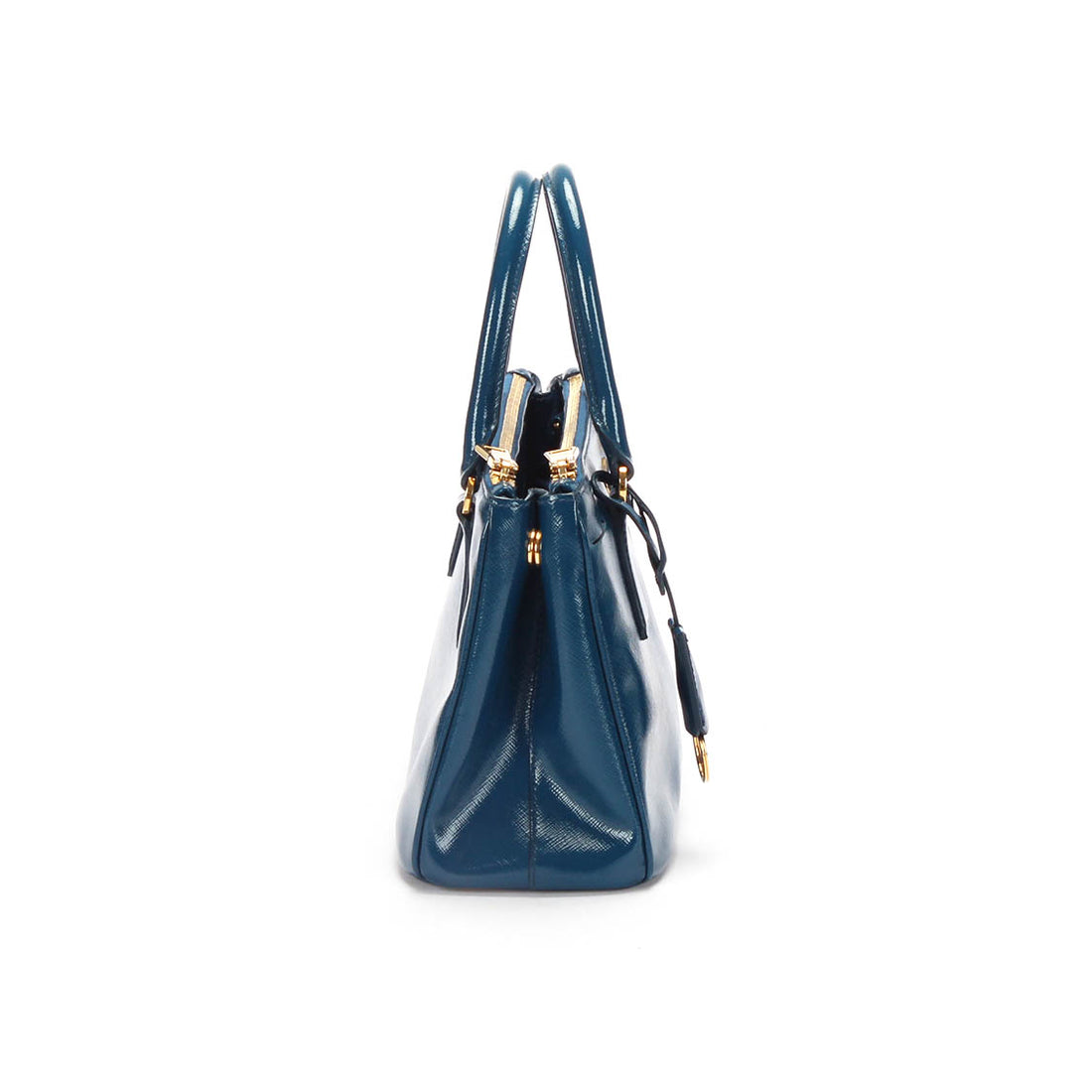 Saffiano Vernice Double Zip Galleria Tote Bag