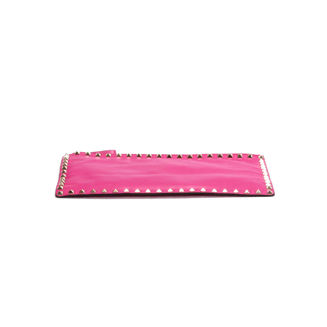 Leather Rockstud Clutch Bag