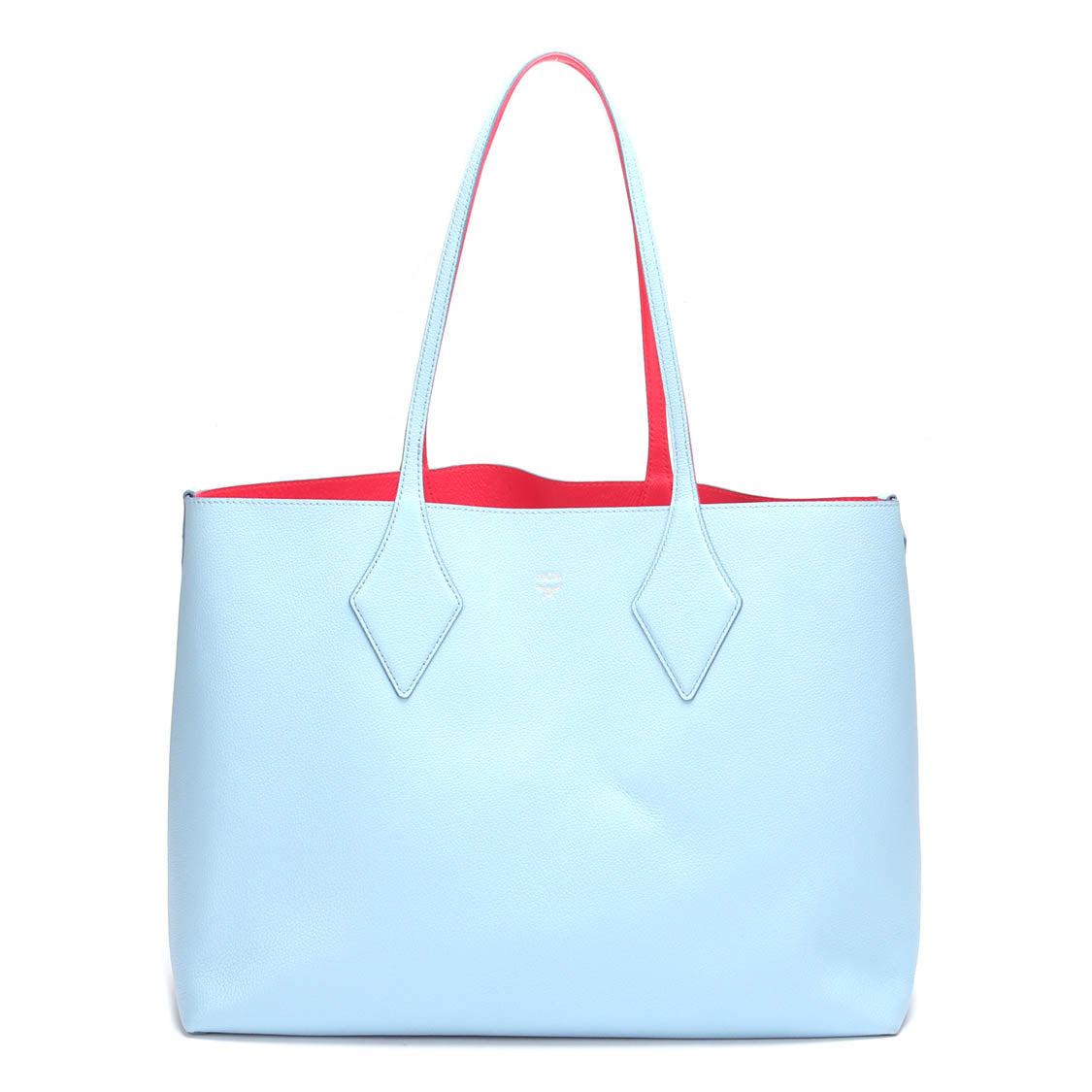 Large Leather Tote with Pouch