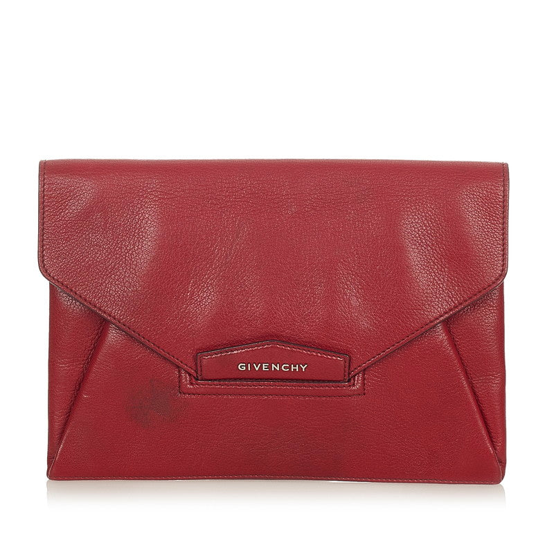 Antigona Leather Clutch Bag TE 0134