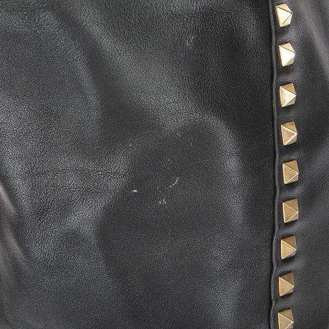 Leather Rockstud Tote Bag