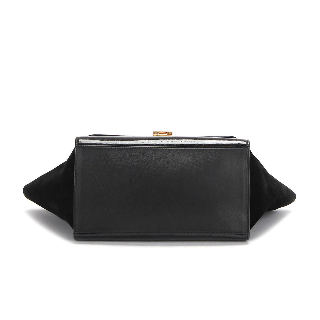 Trapeze Patent Leather Shoulder Bag