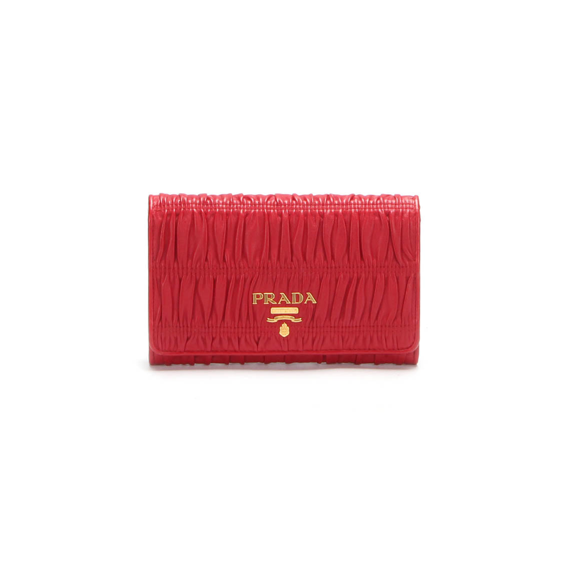 Gauffre Leather Wallet on Chain