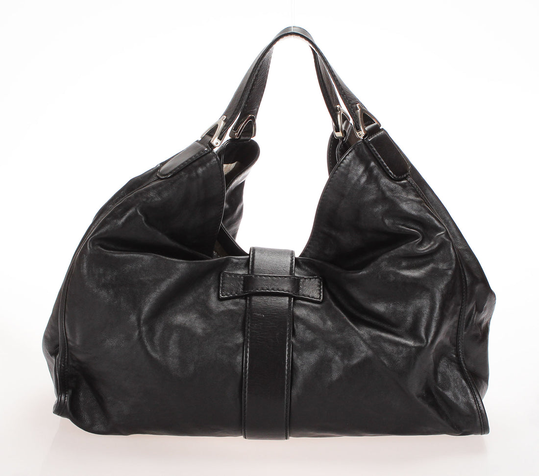 Large Stirrup Leather Shoulder Bag 296855