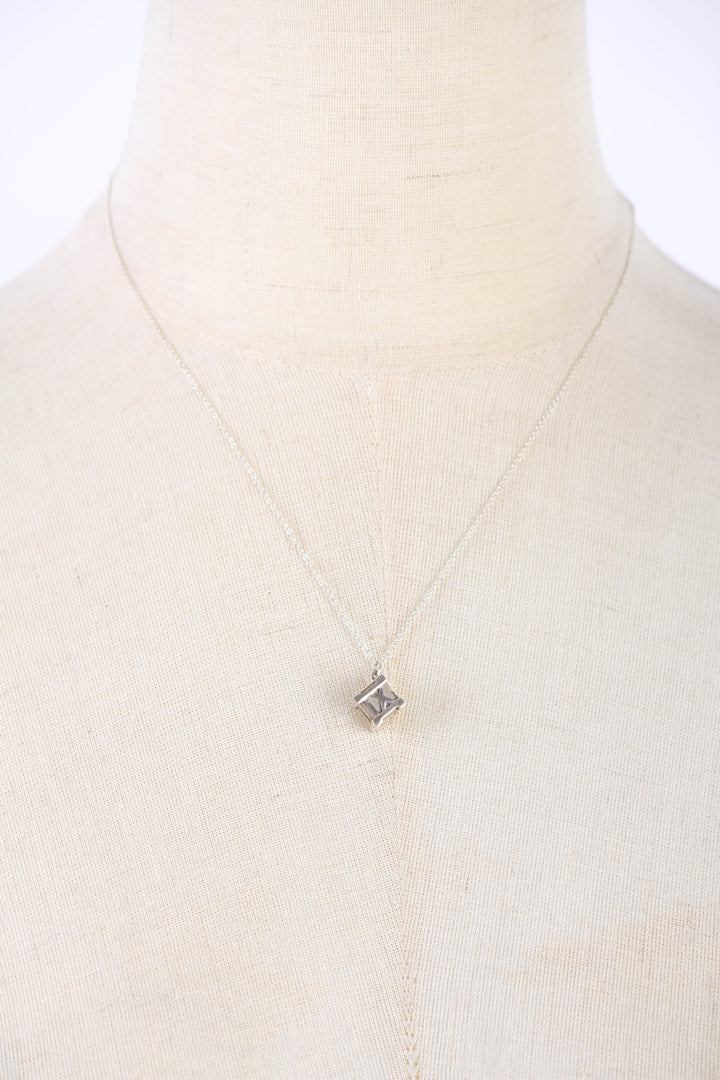 18K Atlas Cube Pendant Necklace