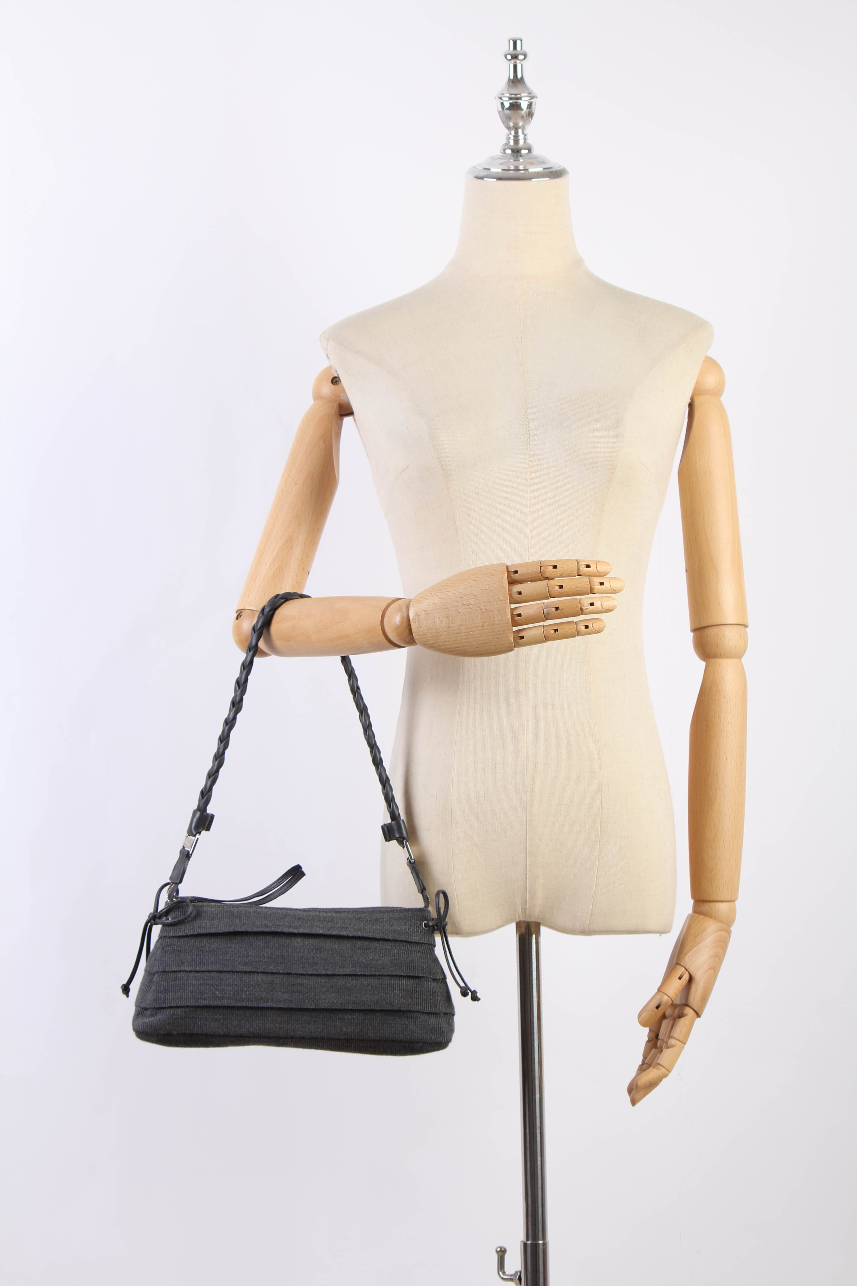 Canvas Frill Shoulder Bag