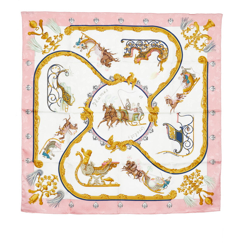 Plumes Et Grelots Silk Scarf