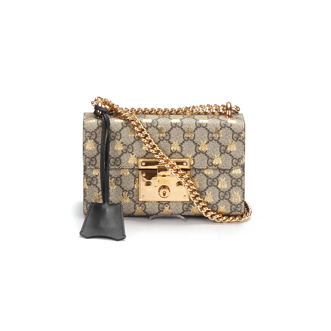 Small GG Supreme Bee Padlock Shoulder Bag 409487