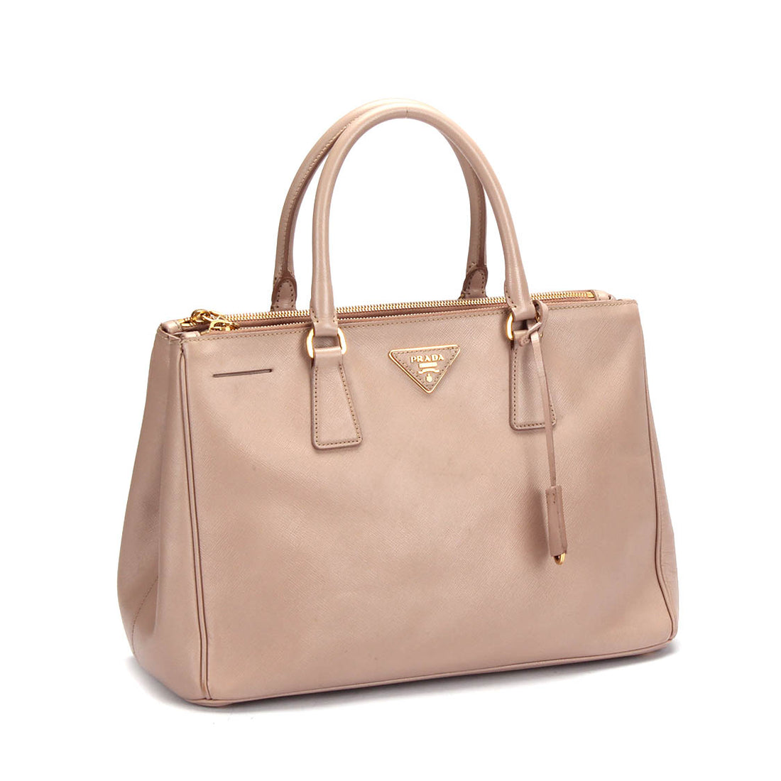 Saffiano Double Zip Galleria Tote Bag