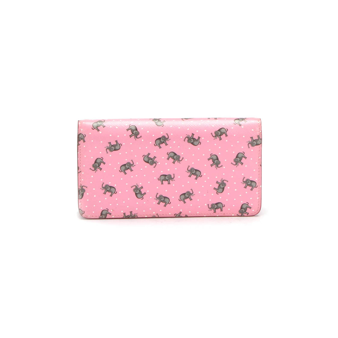 Saffiano Elephant Printed Crossbody Bag