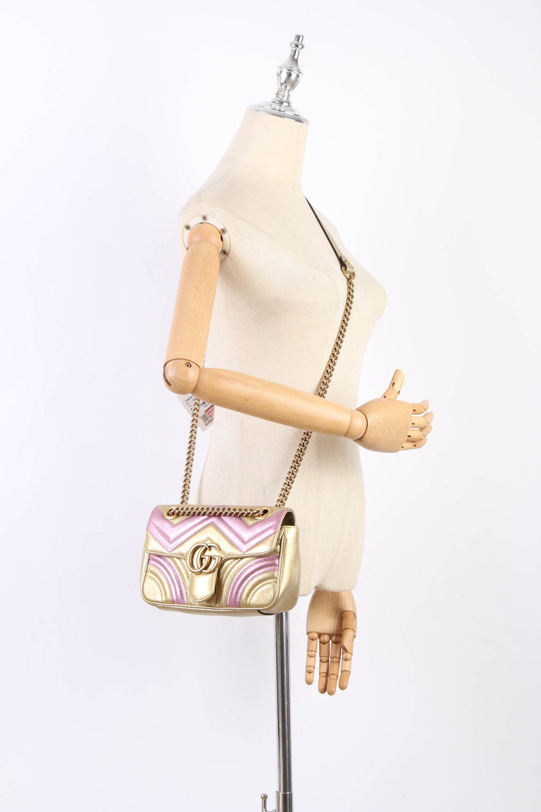 Mini GG Marmont Leather Shoulder Bag 446744