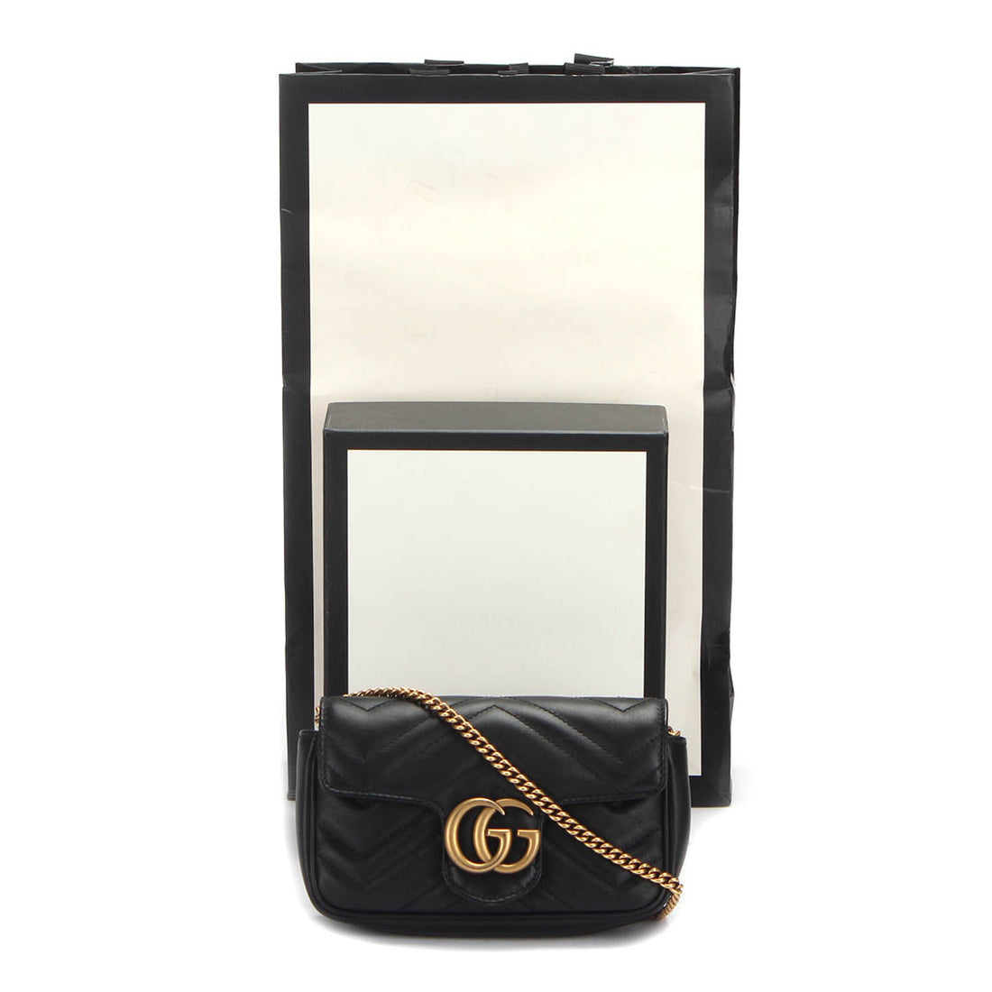 Super Mini GG Marmont Matelasse Crossbody Bag 476433