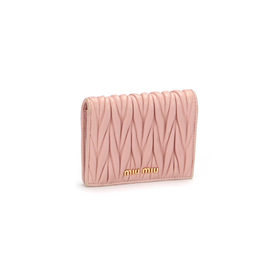 Matelasse Leather Small Wallet