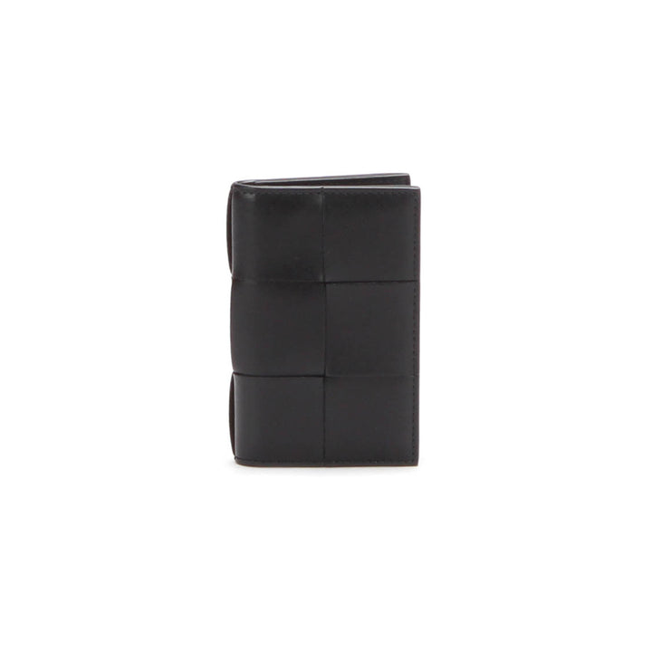 Intrecciato Weave Leather Bifold Wallet