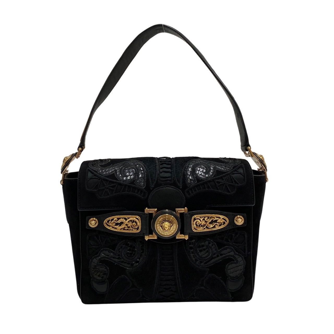 Leather Medusa Handbag
