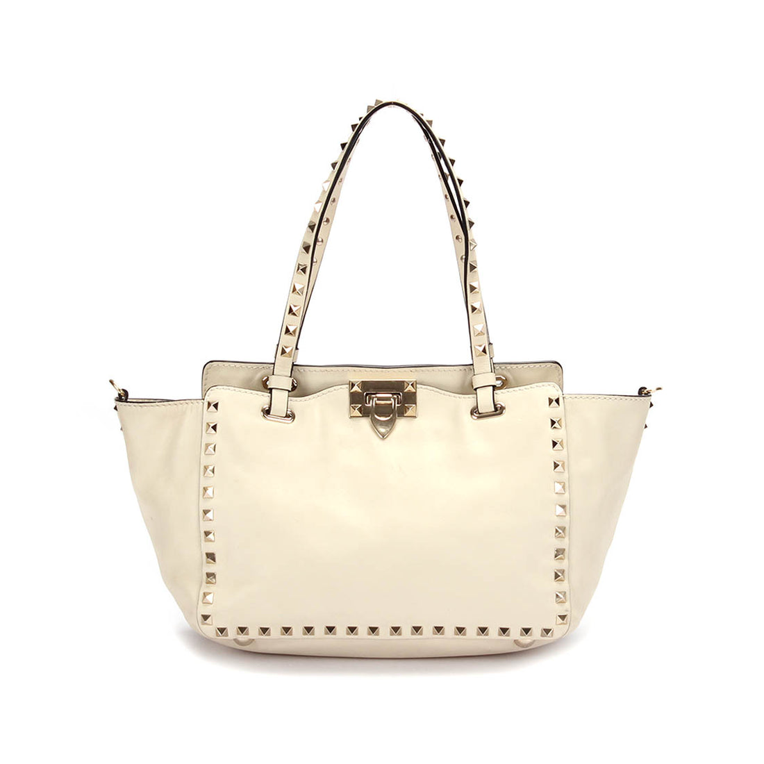 Leather Rockstud Tote Bag