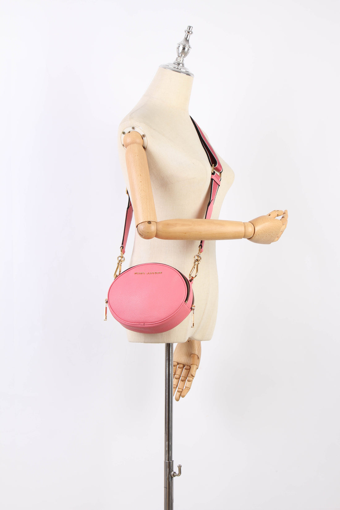 Round Leather Crossbody Bag