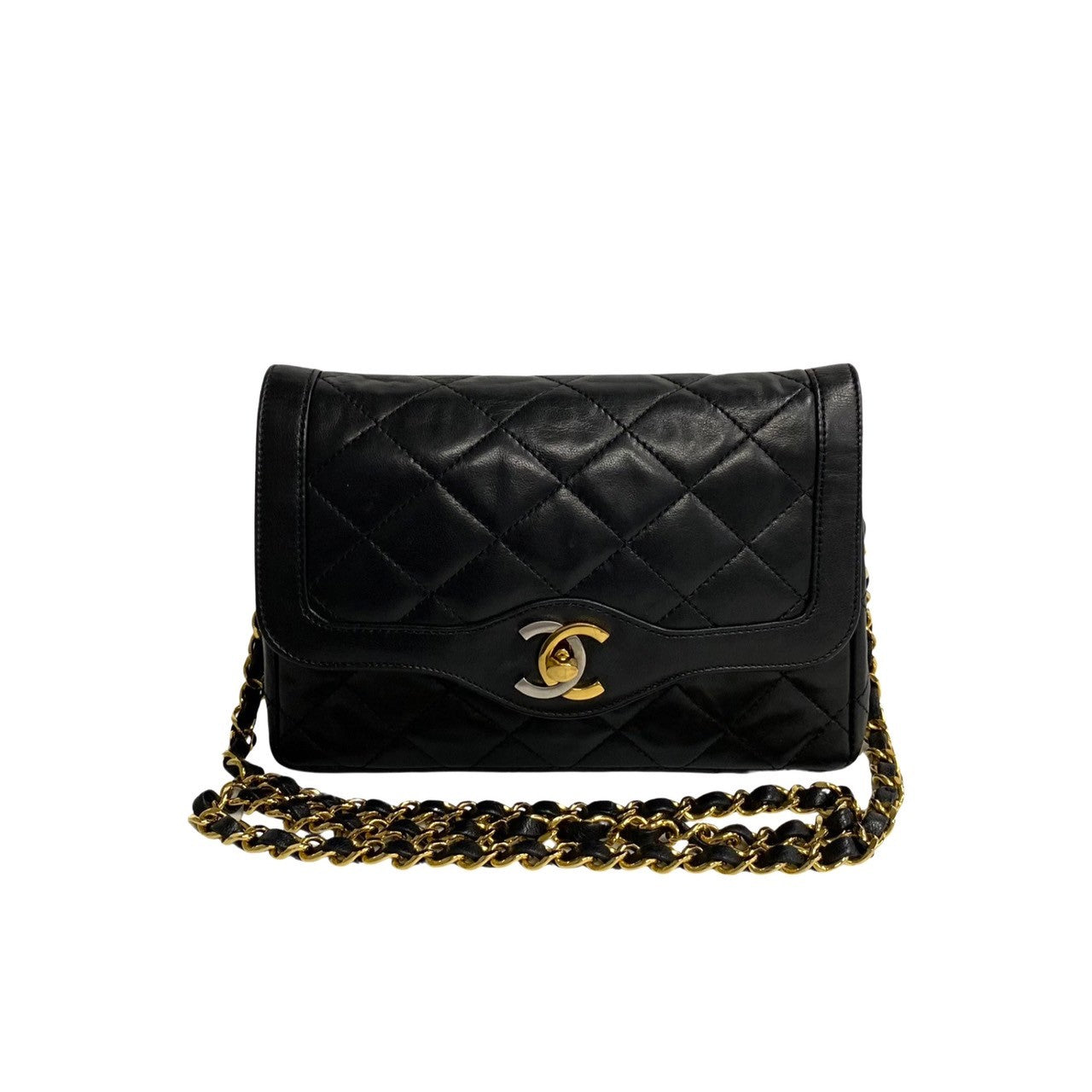 Chanel Paris Single Flap Bag Leather Crossbody Bag in Good condition