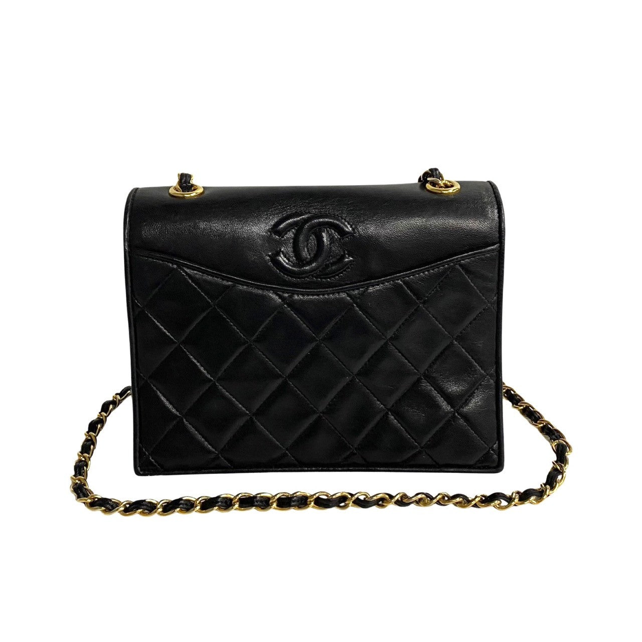 Quilted CC Full Flap Crossbody Bag