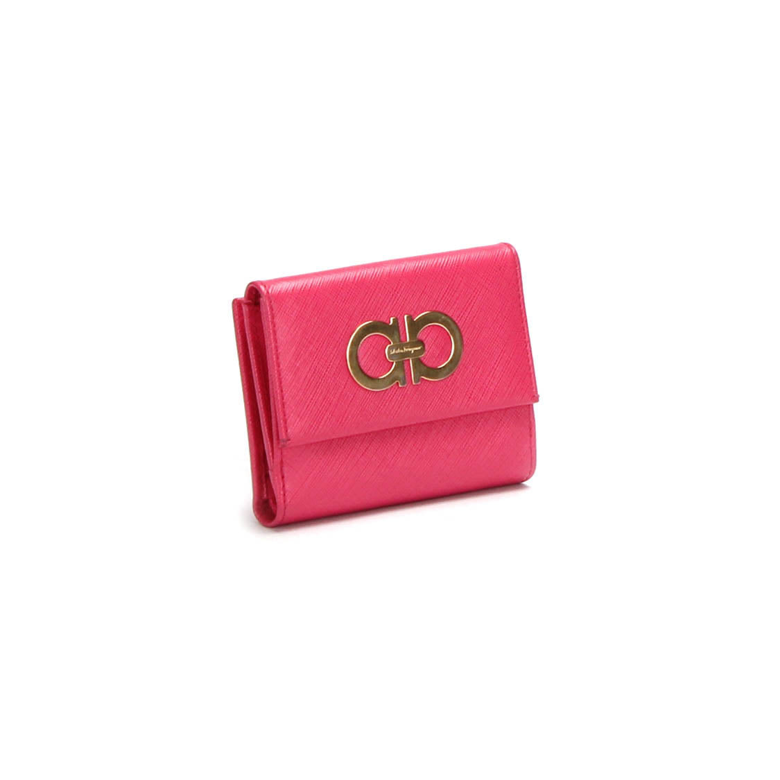 Leather Gancini Compact Wallet IR227122
