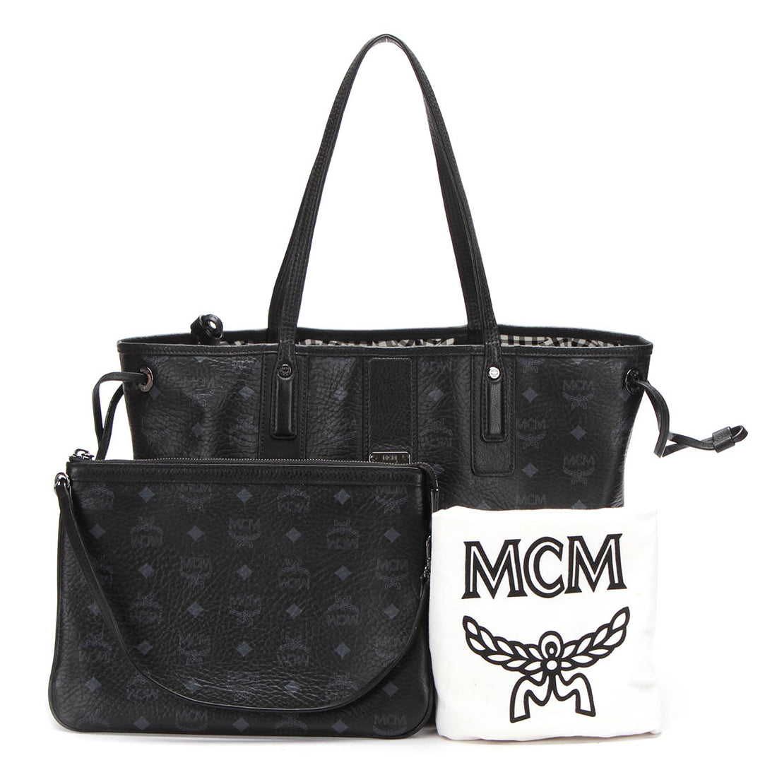 Black Visetos Tote Bag