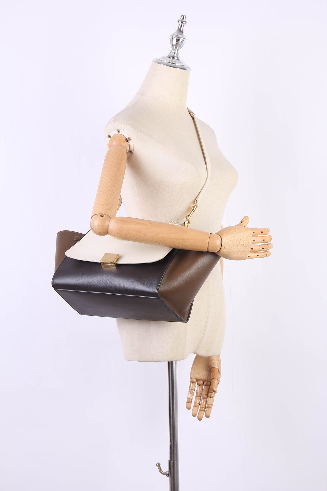 Trapeze Leather Shoulder Bag