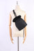 Cannage Nylon Faux Fur Sling Backpack