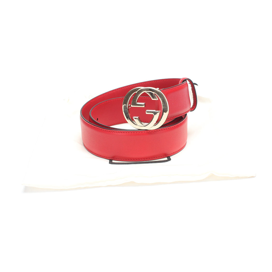 Interlocking G Leather Belt 546386