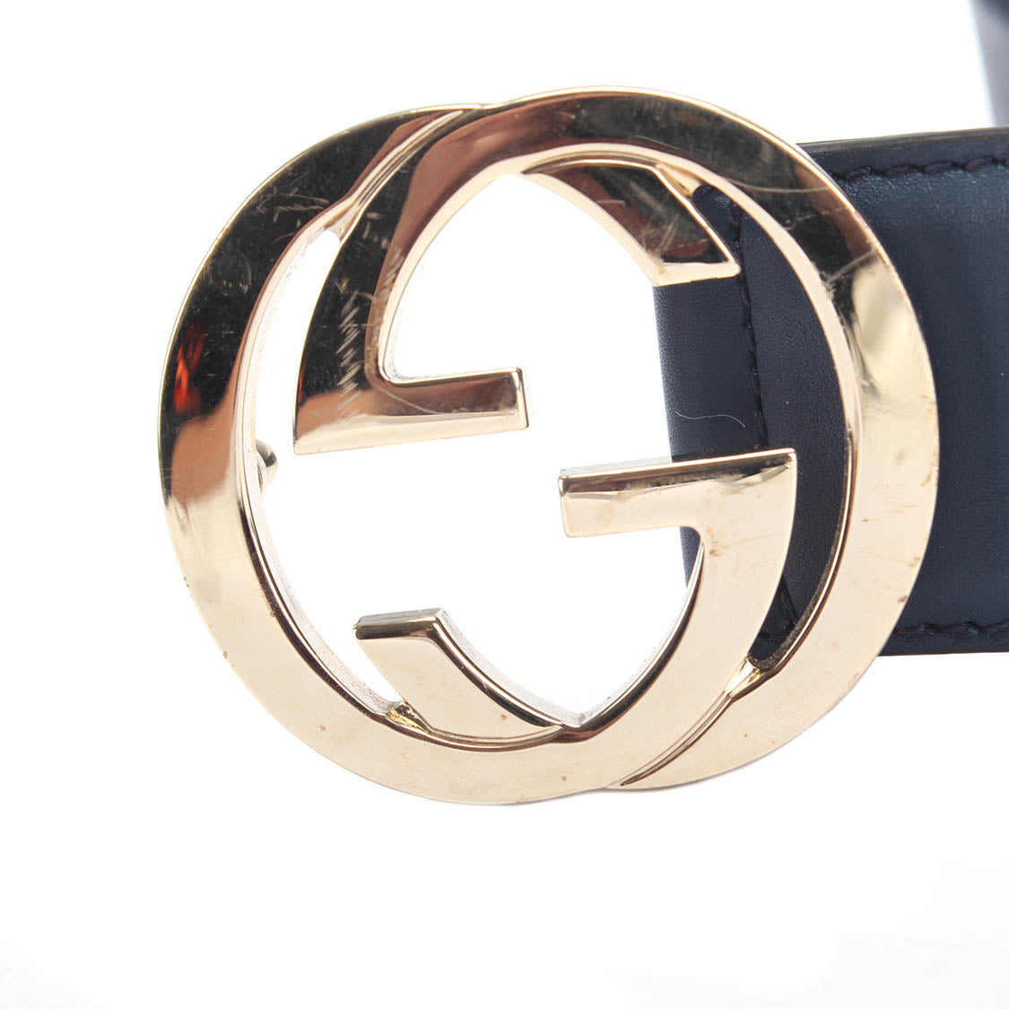 Interlocking G Leather Belt 546386