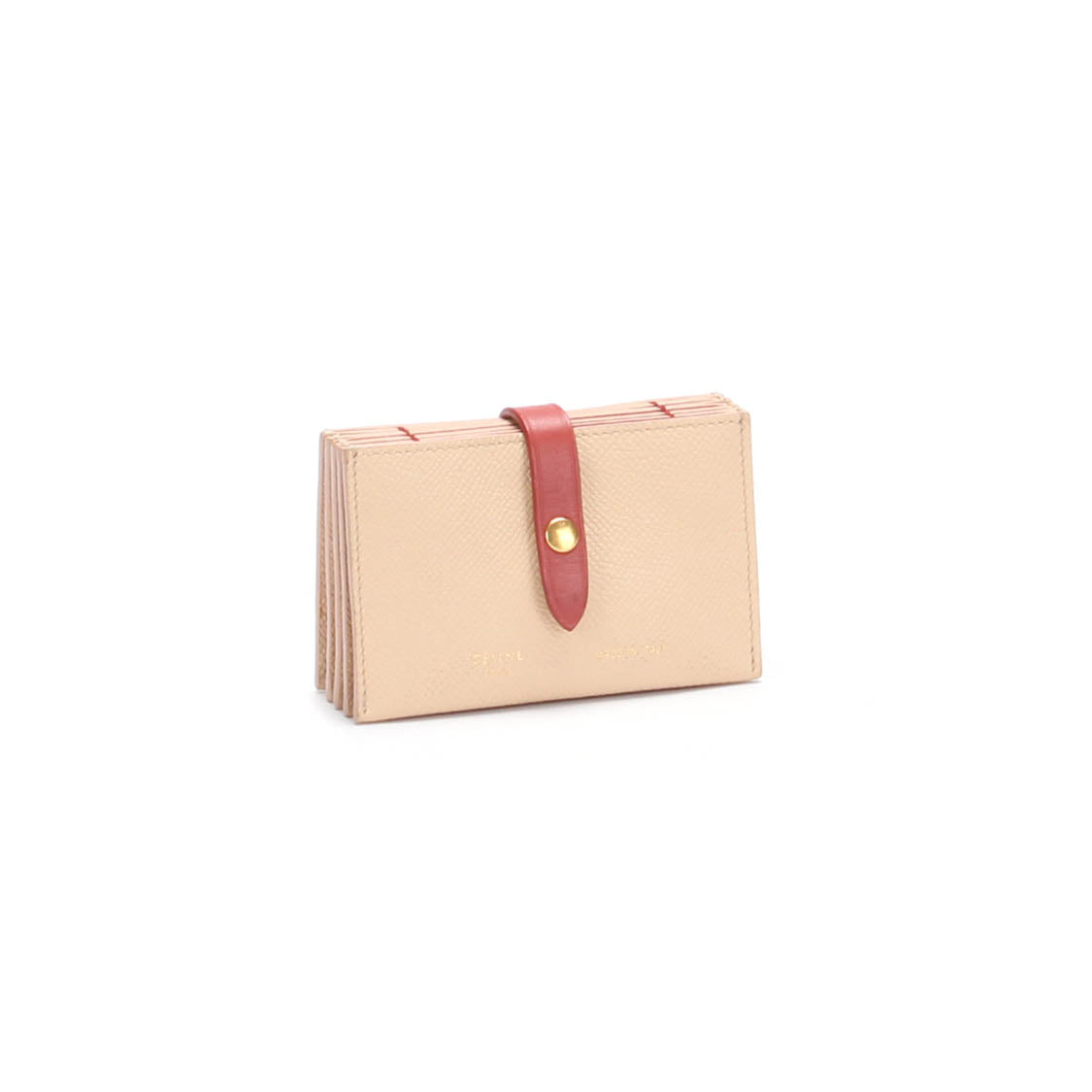 Strap Accordion Leather Card Case
