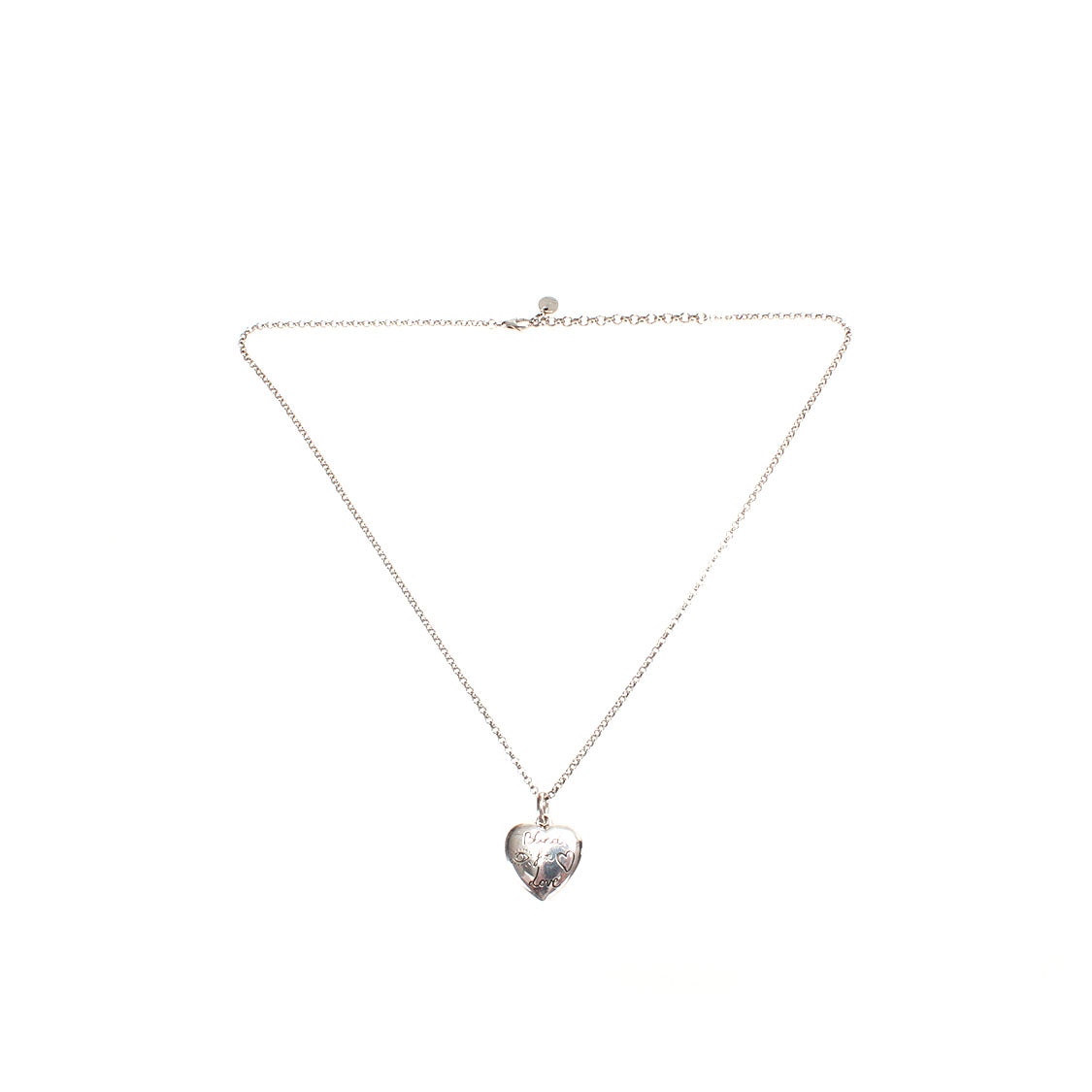 Blind for Love Heart Pendant Necklace