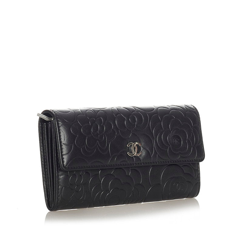 CC Camellia Long Wallet