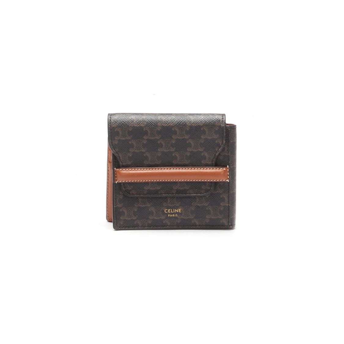 Triomphe Canvas Flap Origami Wallet