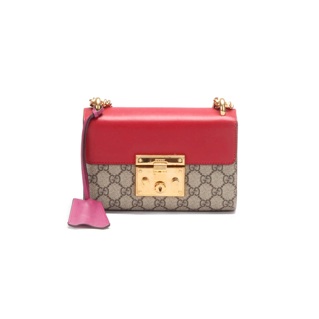 Small GG Supreme Padlock Shoulder Bag 409487