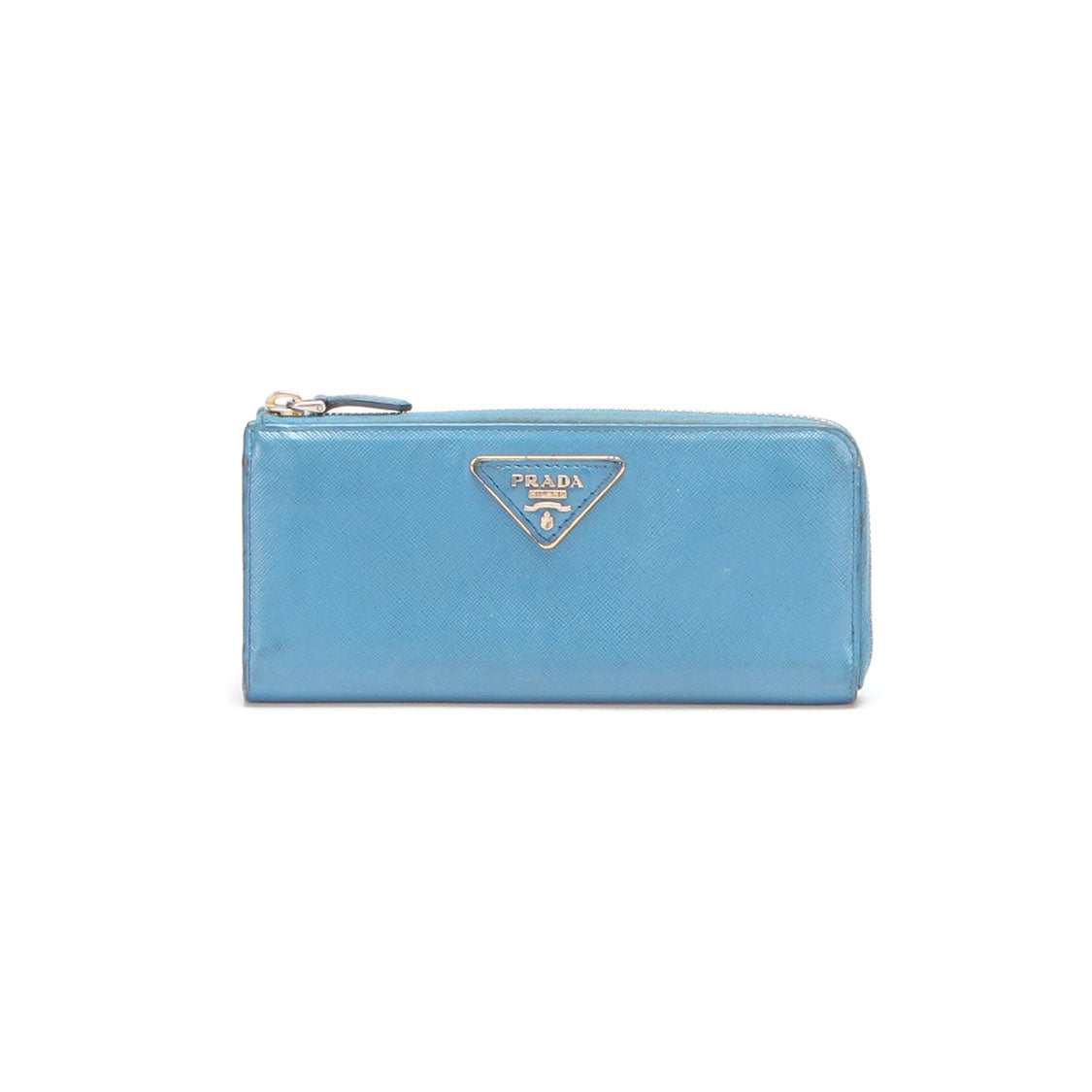 Saffiano Leather Zip Around Wallet