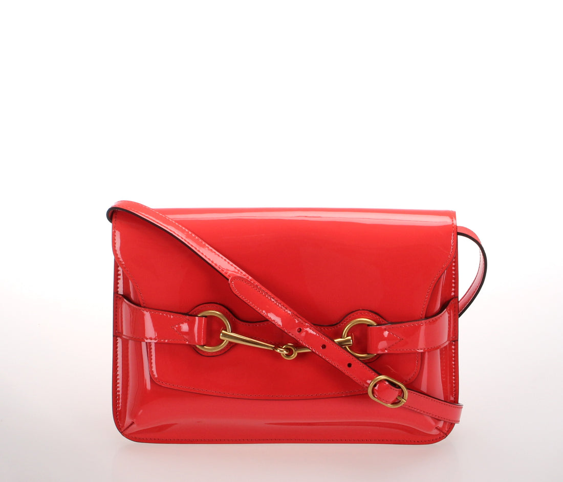 Bright Bit Patent Leather Crossbody Bag 317636