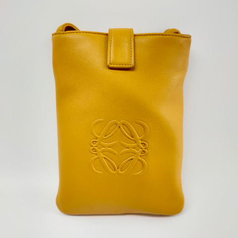 Leather Anagram Crossbody Bag