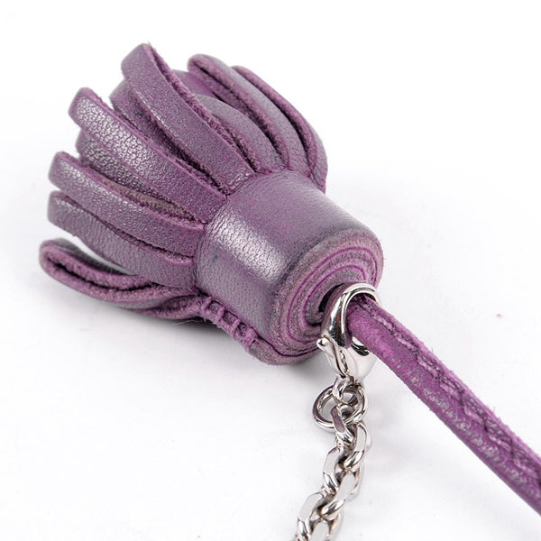 Leather Tassel Bag Charm