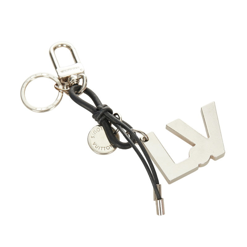 LV Charm and Leather Rope Key Holder