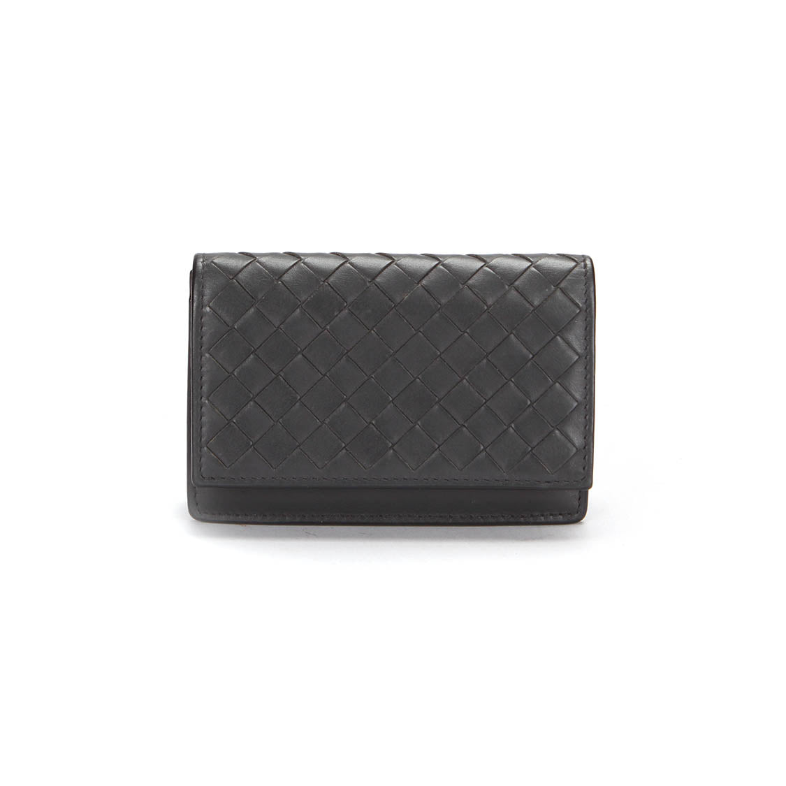 Intrecciato Leather Small Wallet