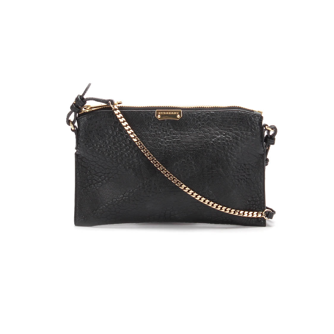 Embossed Leather Crossbody Bag