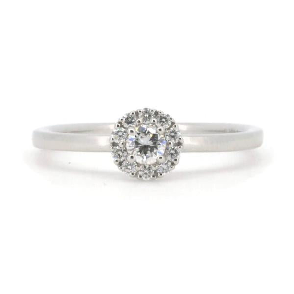 [LuxUness]  GSTV Platinum PT950 Diamond Ring for Women - Size 15, Diamond 0.159ct & 0.10ct in Excellent condition